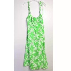 Love Harmony Green Floral Maxi Dress Womens Size Small lime green new w tag